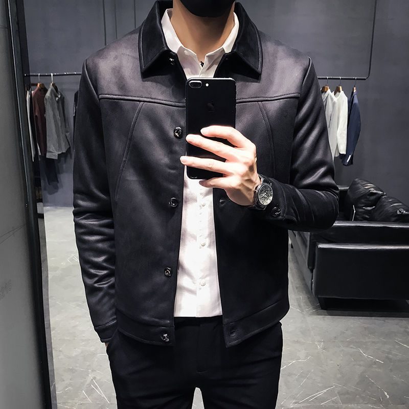 Herrejakker Slim Fit Trendy Casual Overdeler Kåper