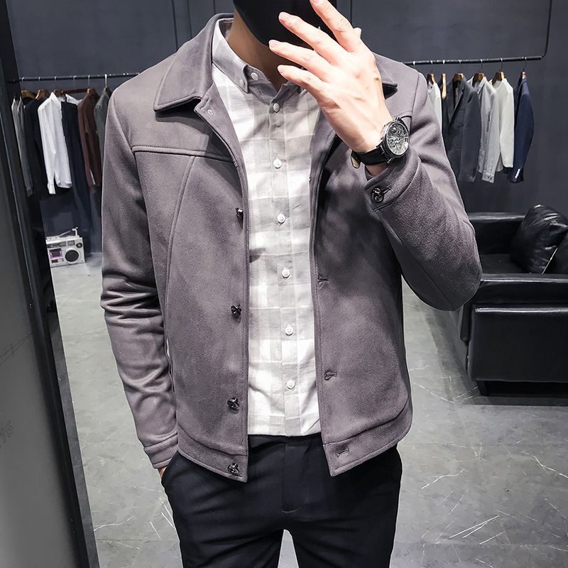 Herrejakker Slim Fit Trendy Casual Overdeler Kåper