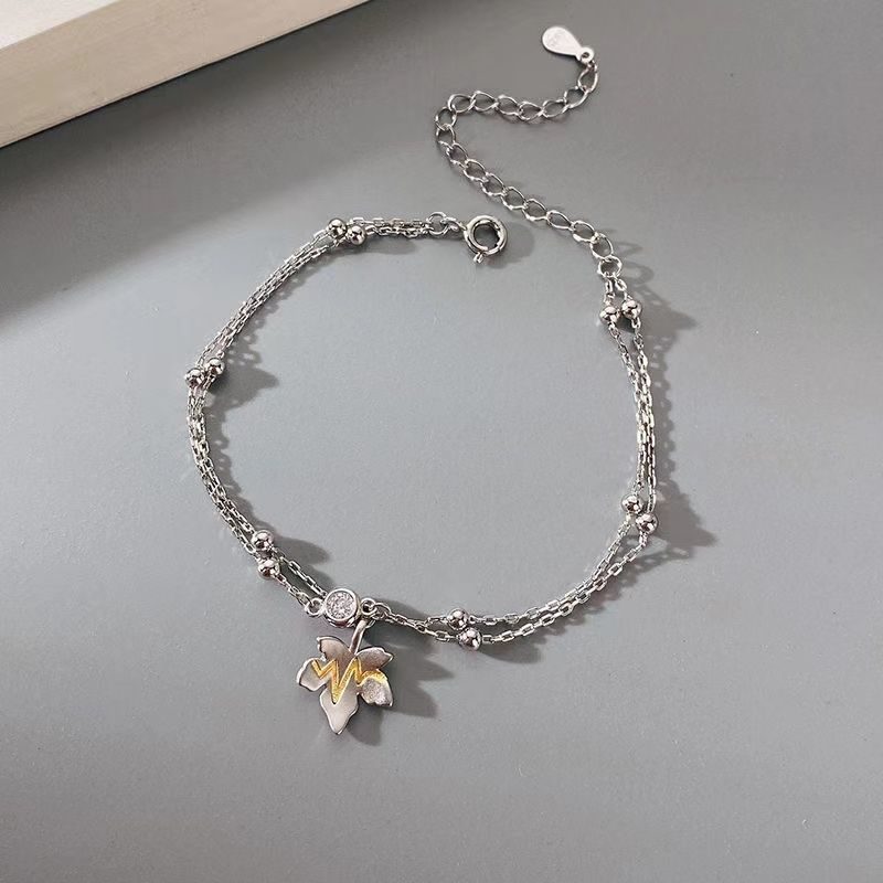 Maple Leaf Pararmbånd Nytt Et Par Armbånd Valentinsdagsgave