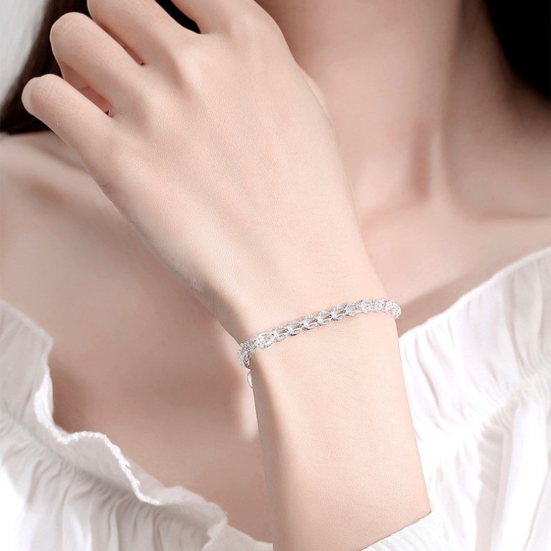 Nytt Konsept S925 Sterling Sølv Armbånd Skinnende Phoenix Halekjede Fasjonabelt Temperament High-end Sans Hule Vanlige Kjede Håndsmykker