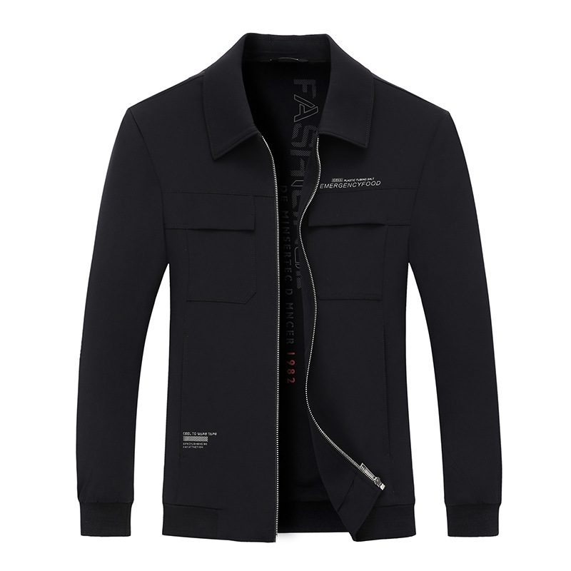 Jakke Herre Casual Workwear Lapel Løs