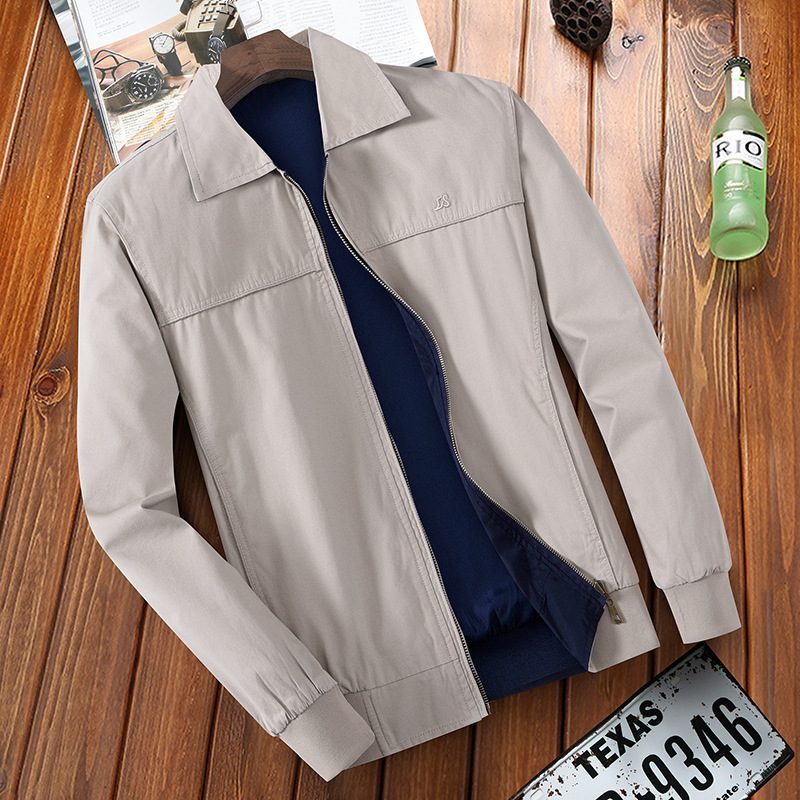 Menns Jakker Casual Lapel Coat Tynn Del