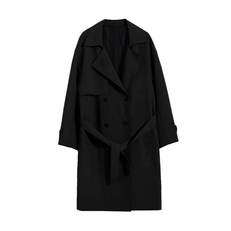 Menns Jakker Trend Mid Length Løse Preppy Trench Coats