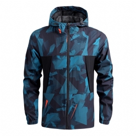 Yttertøy For Menn Tynn Uformell Quick Dry Windbreaker Outdoor Hettejakke