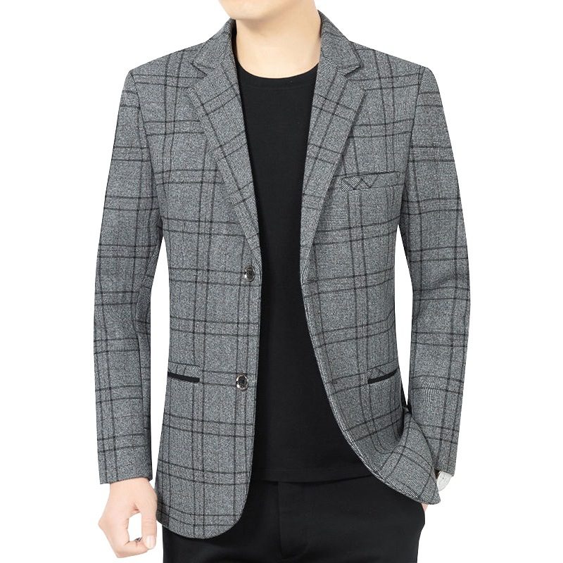 2024 Vår Og Høst Herre Blazers Jakke Business Casual Enkelt Rad To Knapper