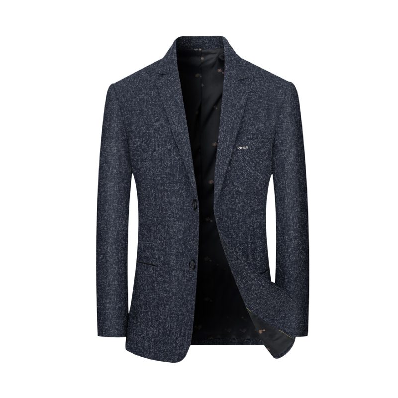 2024 Våren Blazere For Menn Ren Farge Uformell Elegant Smal Liten Blazer