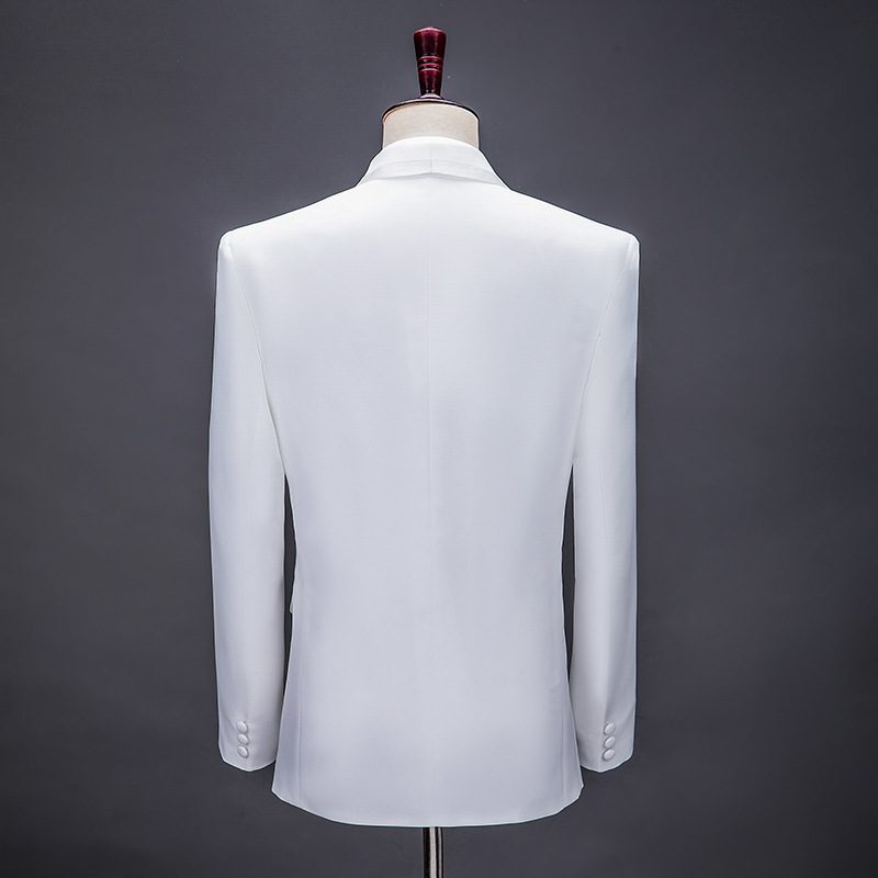 Blazere For Menn Med Én Spenne White Statement