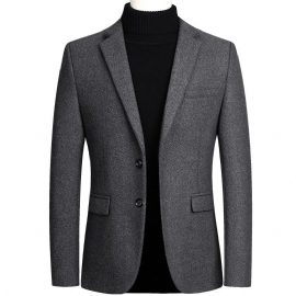 Ny Jakke Business Casual Menn Blazers Enkelt Rad To Knapper