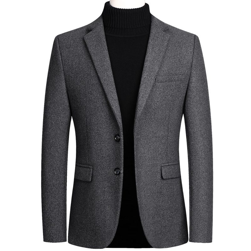 Ny Jakke Business Casual Menn Blazers Enkelt Rad To Knapper