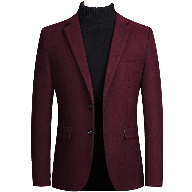 Ny Jakke Business Casual Menn Blazers Enkelt Rad To Knapper