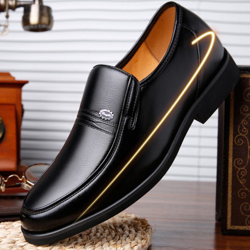 2024 Dress Shoes Herre Business Pustende Hule Sandaler Uformelle Kjole Sko