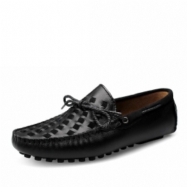 Kidney Bean Sko Menns Kjole Sko Myk Såle Casual Loafer Sko Ungdom Trendy Utendørs Skinn Menn Sko