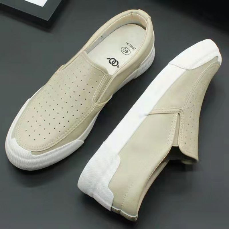 Low-top Slip-on Casual Menn Kjole Sko Høst Sko Svart Virksomhet