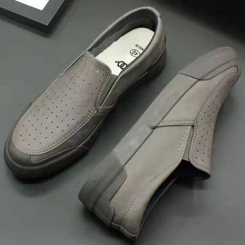 Low-top Slip-on Casual Menn Kjole Sko Høst Sko Svart Virksomhet