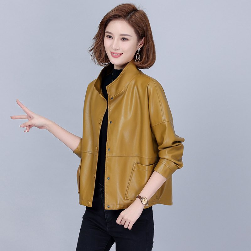 Dame Skinnjakke Løs Raglan Sleeve Coat