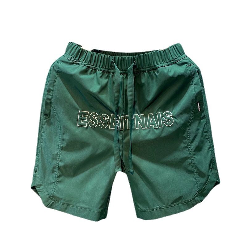 Brodert Shorts For Menn Fempunkts Sport Sommer Tynn Seksjon