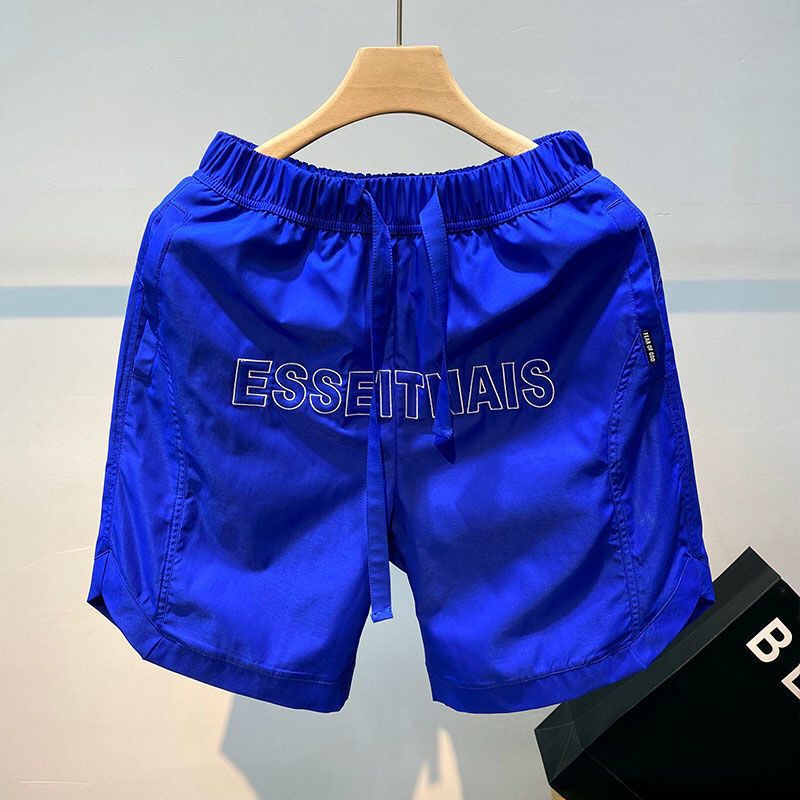 Brodert Shorts For Menn Fempunkts Sport Sommer Tynn Seksjon