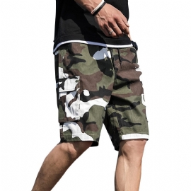 Camouflage Herre Løse Fritidsshorts Arbeidstøy