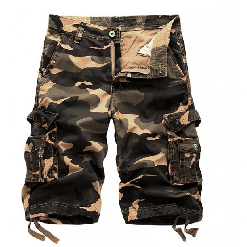 Camouflage Shorts Herre Arbeidstøy Five Points Sport Fritid Strand