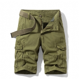 Cargo-shorts For Menn Løs Tilfeldig Med Flere Lommer