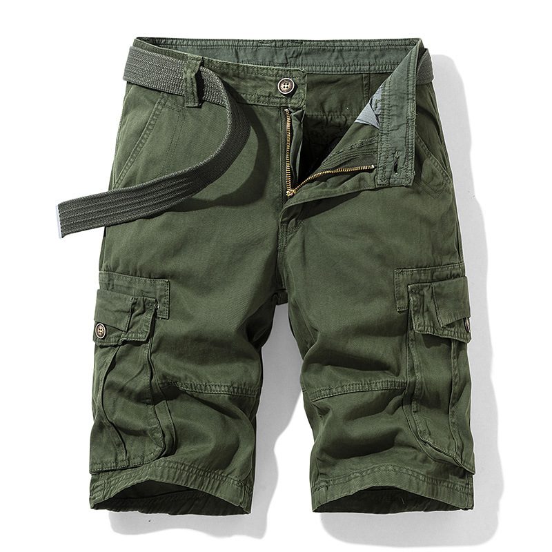 Cargo-shorts For Menn Løs Tilfeldig Med Flere Lommer