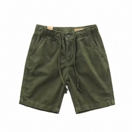 Herre Cargo Shorts Sommer Løs Casual Trendy Straight Fem Poeng