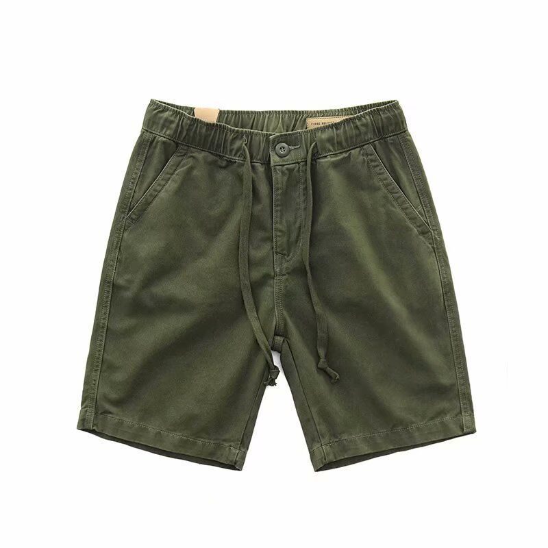 Herre Cargo Shorts Sommer Løs Casual Trendy Straight Fem Poeng