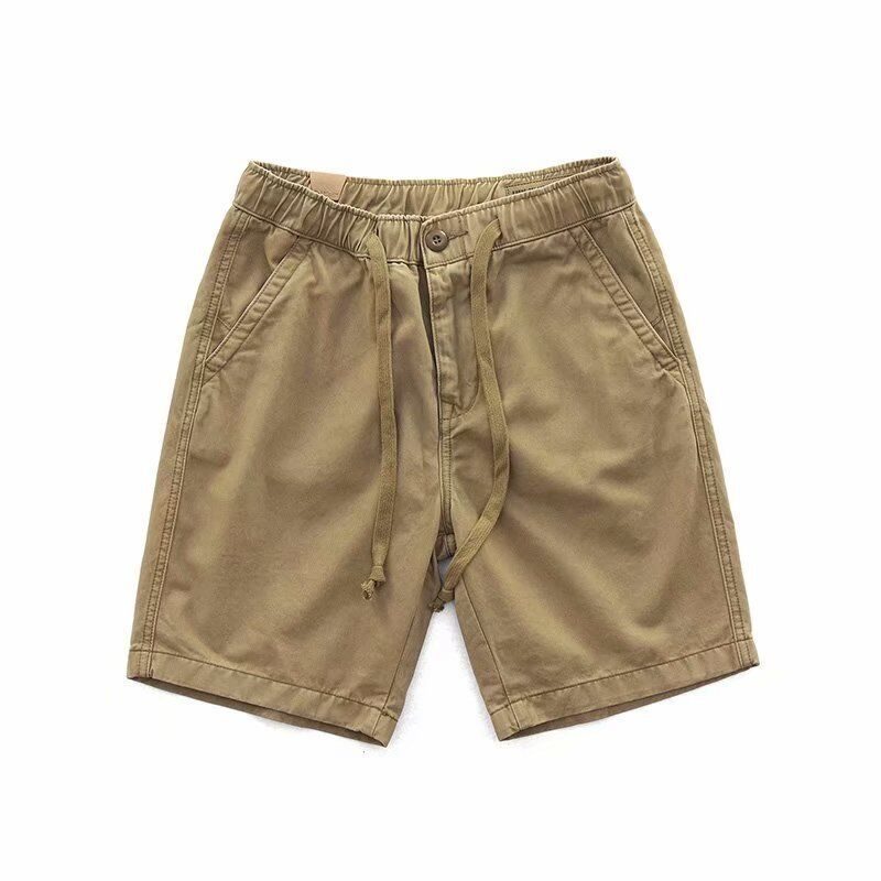 Herre Cargo Shorts Sommer Løs Casual Trendy Straight Fem Poeng