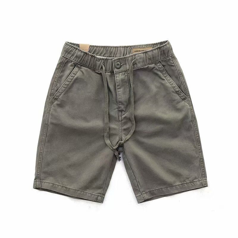 Herre Cargo Shorts Sommer Løs Casual Trendy Straight Fem Poeng