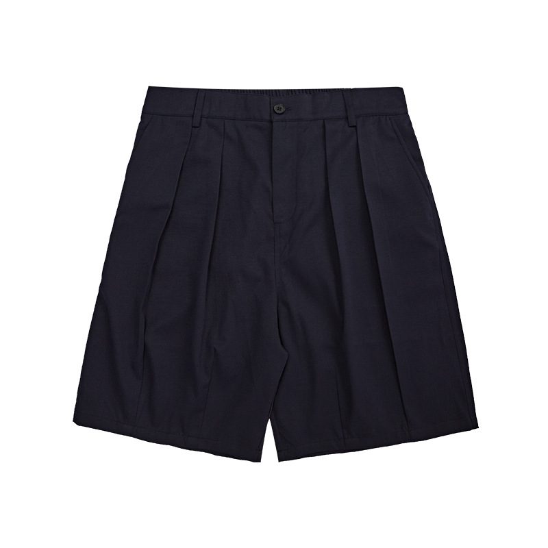 Menn Khaki Grønn Summer Twill Cloth Lantern Cargo Solid Color Shorts