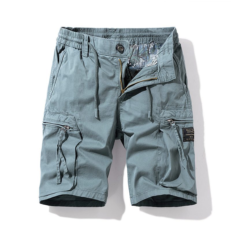 Menn Shorts Cargo Lommer Tynn Elastisk