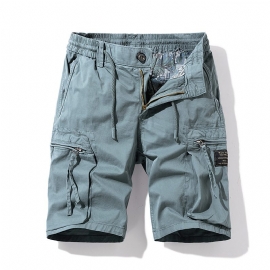 Menn Shorts Cargo Lommer Tynn Elastisk