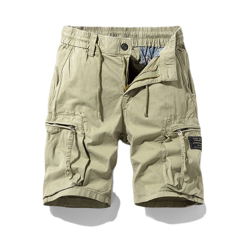 Menn Shorts Cargo Lommer Tynn Elastisk