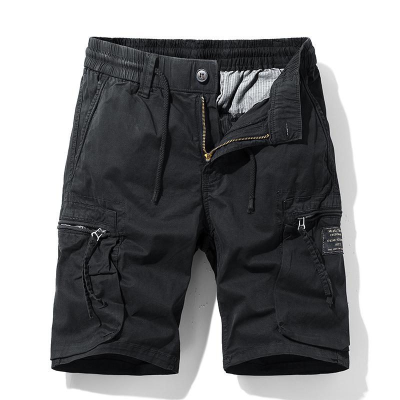 Menn Shorts Cargo Lommer Tynn Elastisk