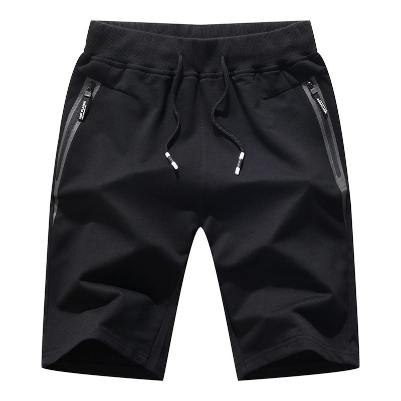 Menns Tether Cropped Shorts Sommer Tynne Glidelåslommer Kontrastfarger