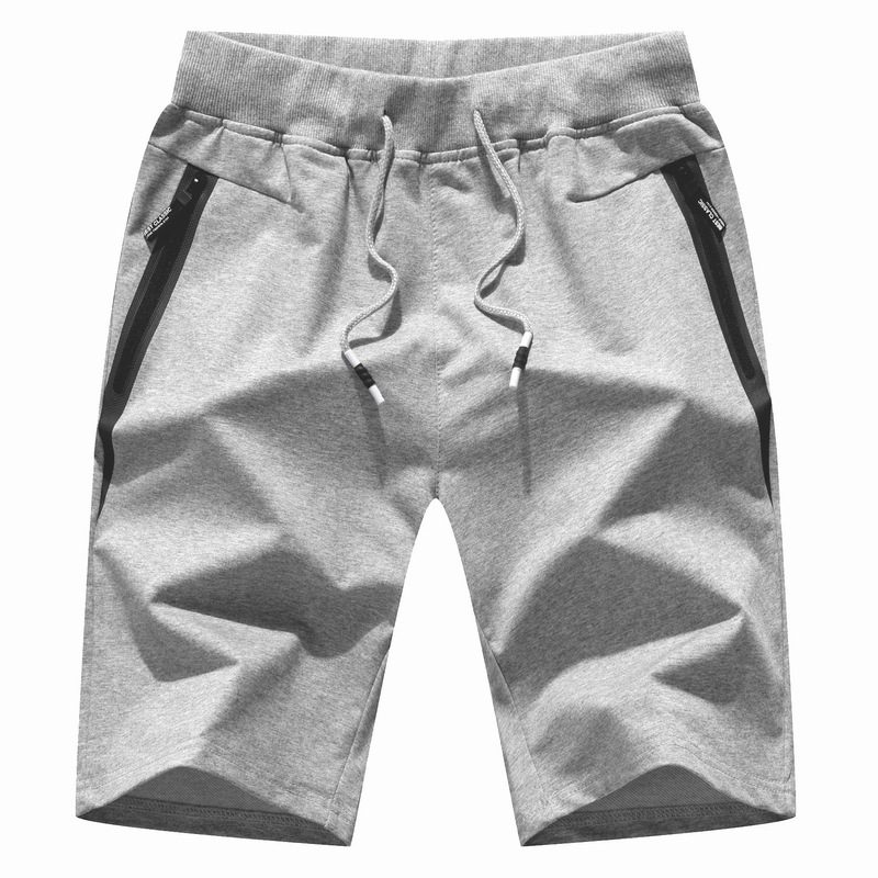 Menns Tether Cropped Shorts Sommer Tynne Glidelåslommer Kontrastfarger