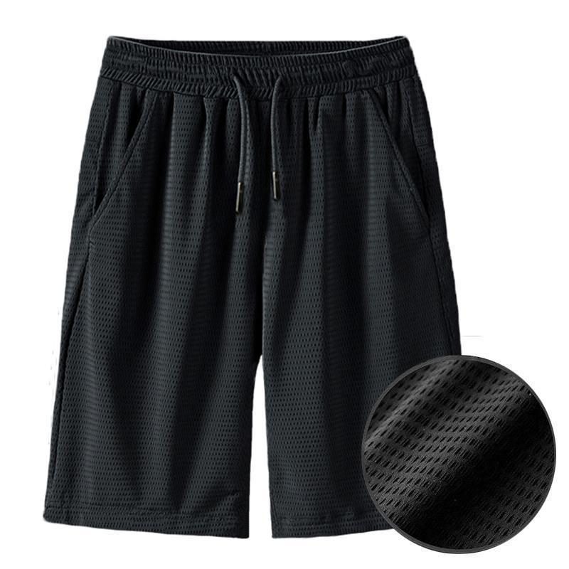 Men's Mesh Avskåret Løs Shorts