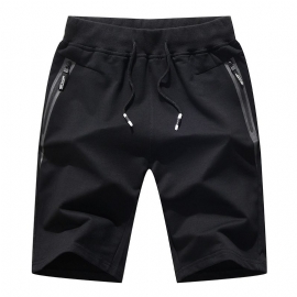 Nye Sommershorts For Menn Fempunkts Strandelastiske Bukser For