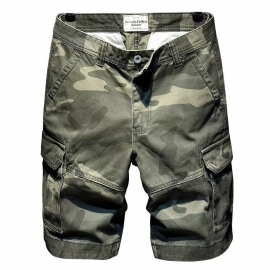 Shorts For Menn Camouflage Five Point Trend Uformelt Arbeidstøy