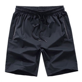 Sommer Fempunkts Løse Elastiske Sportsshorts For Menn