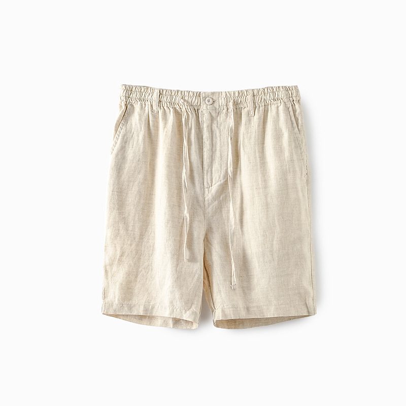 Sommer Linshorts For Menn Lett Pustende Mote Beach Five Points