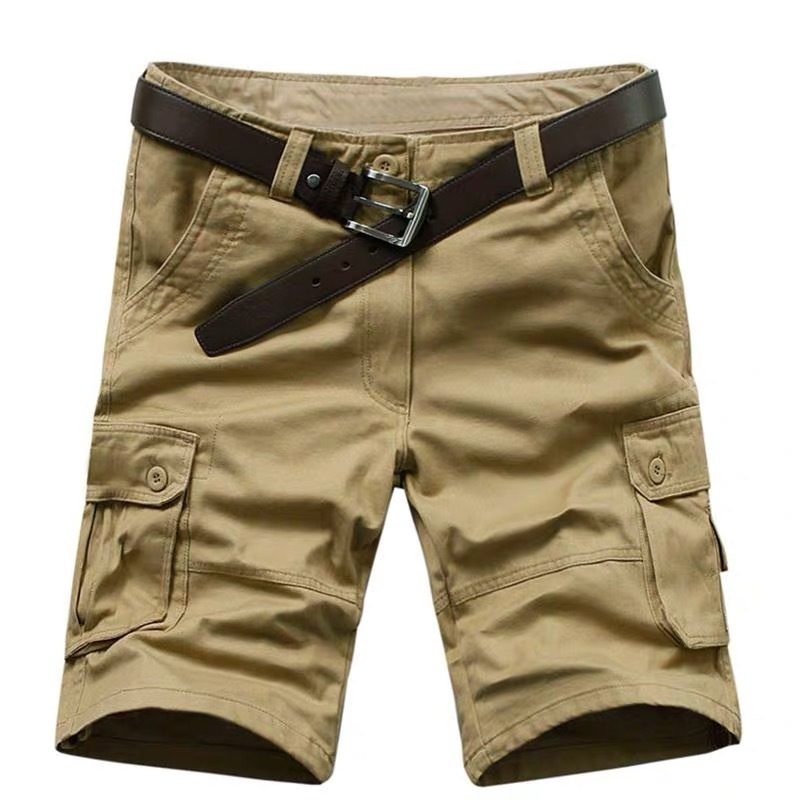 Sommer Workwear Shorts Men Thin Section Fempunktslommer Løse Casual