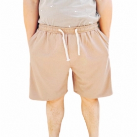 Strandshorts For Menn Løse Shorts Sport Store Bukser Pustende Ensfargede Cropped