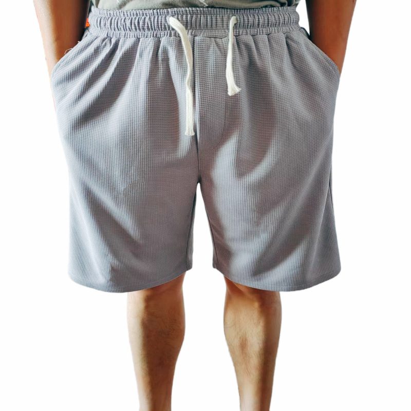 Strandshorts For Menn Løse Shorts Sport Store Bukser Pustende Ensfargede Cropped