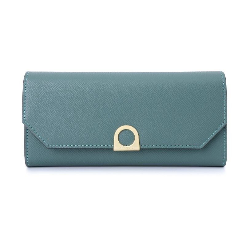 Ny Mote Tri-fold Lang Damelommebok Multi-card Funksjon Clutch