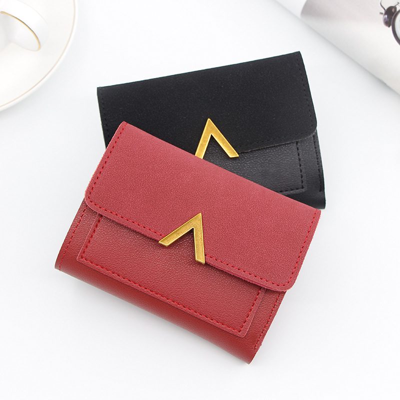 Personlig Ny Kortholder For Kvinner Liten Lommebok Tri-fold Clutch Kvinne Multikort