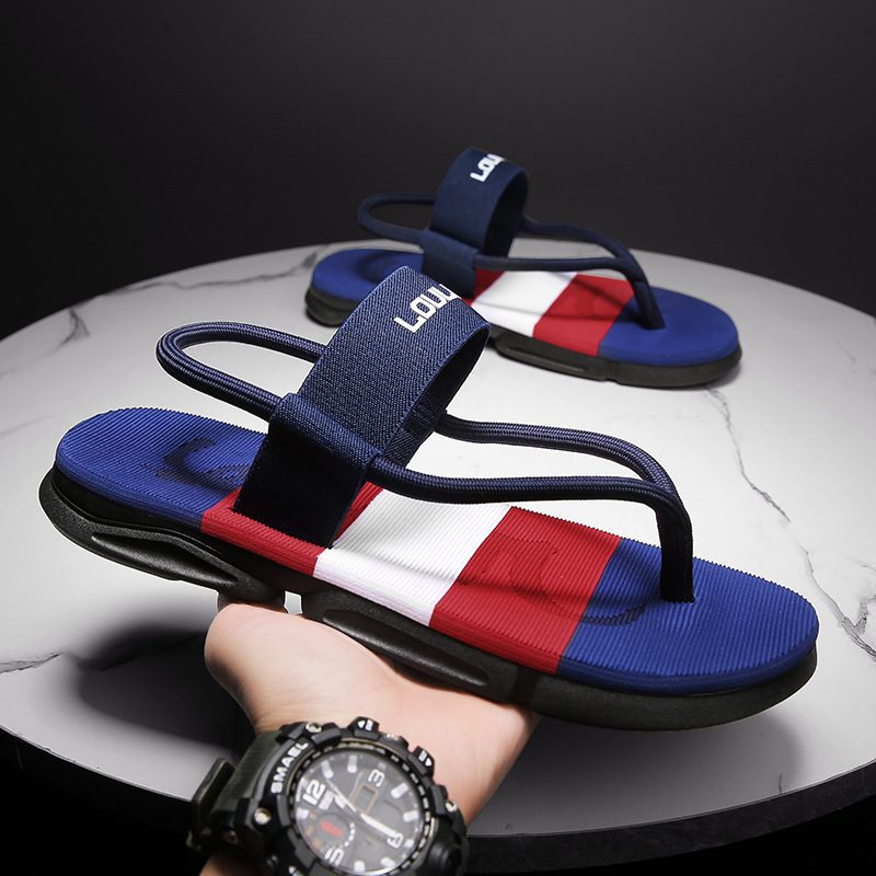 Sommeren 2024 Nye Flip-flops Trendy Strandsandaler For Menn Sklisikre Deodorant Slitesterke Fritidsflip-flops