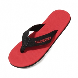 2024 Nye Sommer Gummi Strandflip Flops For Menn Motesandaler Tøfler Sko