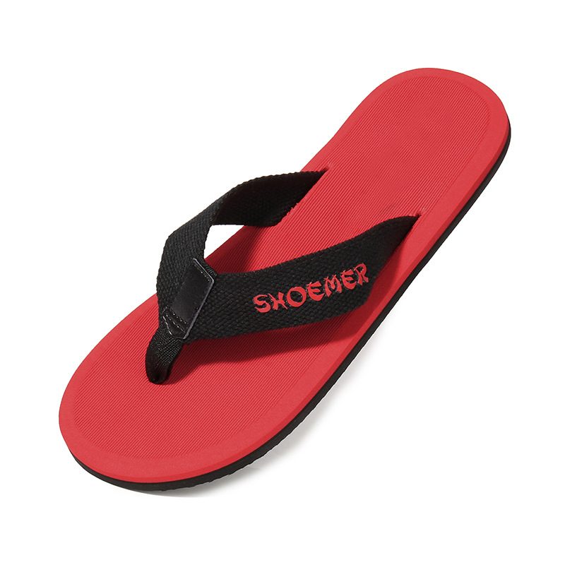 2024 Nye Sommer Gummi Strandflip Flops For Menn Motesandaler Tøfler Sko