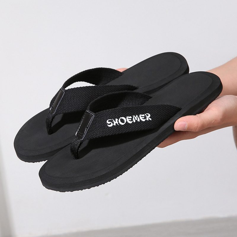 2024 Nye Sommer Gummi Strandflip Flops For Menn Motesandaler Tøfler Sko